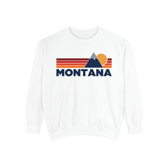 Montana Mountain Stripes Sweatshirt | Comfort Colors - 100% Cotton