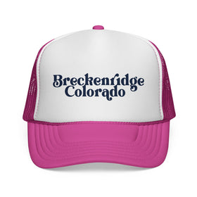 Buy pink Breckenridge, Colorado Retro Trucker Hat