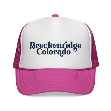 Buy pink Breckenridge, Colorado Retro Trucker Hat