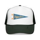 Indiana Dunes National Park Pennant Trucker Hat — Vintage Foam Mesh Cap-4