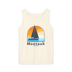 Montauk, New York Sailboat Tank Top | Comfort Colors 100% Cotton - 0