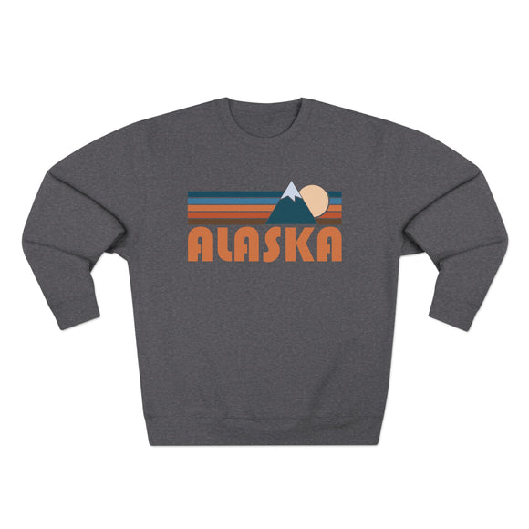 Premium Alaska Retro Mountain Graphic Sweatshirt
