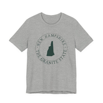 Buy athletic-heather New Hampshire T-Shirt — State Graphic Tee