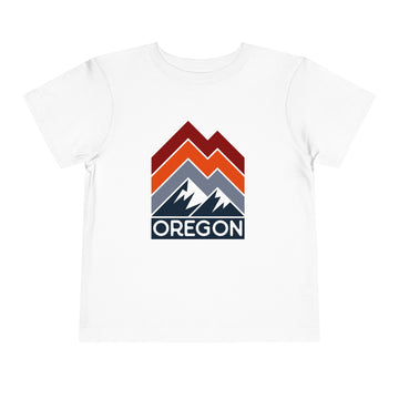 Oregon Toddler T-Shirt - Retro Palm Tree Unisex Toddler Oregon Shirt - 0