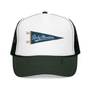 Rocky Mountain National Park Pennant Trucker Hat — Vintage Foam Mesh Cap-4