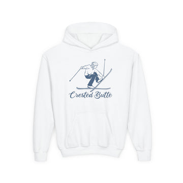 Crested Butte, Colorado Youth Hoodie - Snow Ski Kids Crested Butte Hooded Sweatshirt