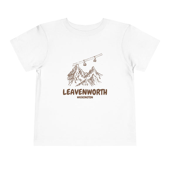 Leavenworth, Washington Toddler T-Shirt — Vintage Gondola Ski Mountain Tee