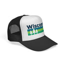 Wisconsin Retro Trees Trucker Hat - Vintage Style Wisconsin Cap-5