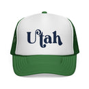 Utah Script Trucker Cap | State Retro Typography-5