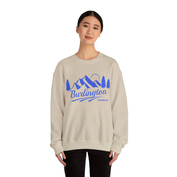 Burlington, Vermont Sweatshirt - Unisex Mountain Burlington Sweatshirt