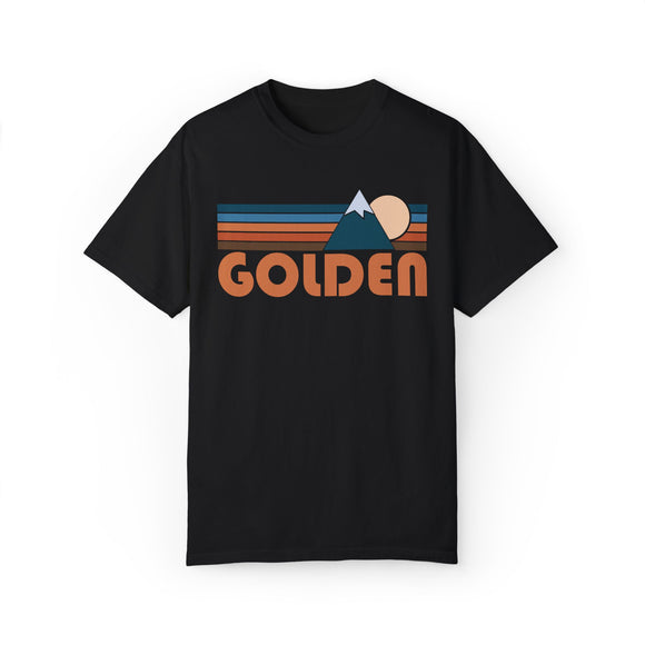Golden, Colorado Graphic Tee, Comfort Colors Retro Unisex Golden T shirt, Mountain Adventure Shirt