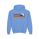 Montana Youth Hoodie - Retro Mountain Montana Youth Sweatshirt-1