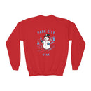 Park City, Utah Youth Crewneck Sweatshirt - Ski Snowman Unisex Kid's Park City, Utah Sweatshirt-4