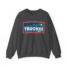 Buy dark-heather Truckee, California Sweatshirt - Mountain Graphic Crewneck