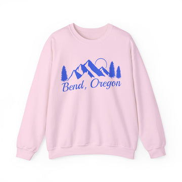 Buy light-pink Bend, Oregon Sweatshirt - Unisex Mountain Bend Sweatshirt