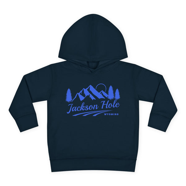 Jackson Hole, Wyoming Toddler Hoodie - Unisex Mountain Jackson Hole Pullover Sweatshirt, Kids Hooded Jumper, Wyoming Souvenir
