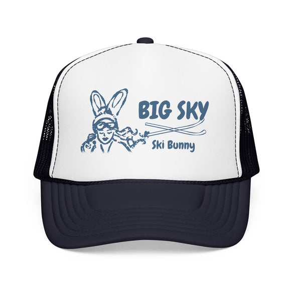 Big Sky, Montana Ski Bunny Trucker Hat