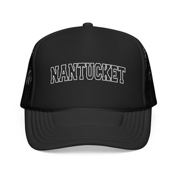 Nantucket, Massachusetts Trucker Hat — Vintage College Foam Mesh Nantucket Cap - 0