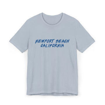 Buy light-blue Newport Beach T-Shirt | 100% Cotton Retro California Tee