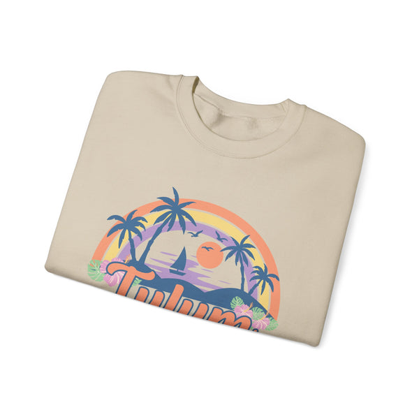 Tulum, Mexico Sweatshirt - Unisex Retro Beach Crewneck Tulum Sweatshirt