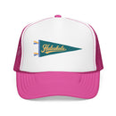 Haleakala National Park Pennant Trucker Hat — Vintage Foam Mesh Cap-5
