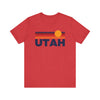 Utah T-Shirt Retro Sun Ombre Unisex Tee, Vintage Utah Tee, Mountain Sun Tee, Utah Souvenir Shirt