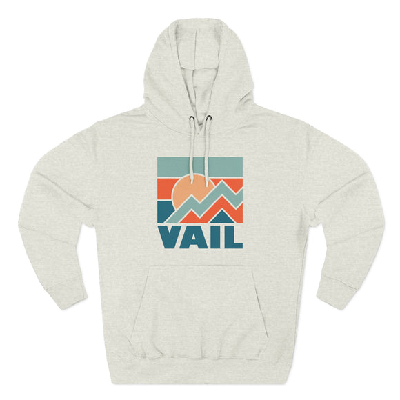 Vail, Colorado Hoodie - Retro Mountain Unisex Sweatshirt