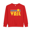 Vail, Colorado Toddler Sweatshirt - Retro Sun Vail Toddler Crewneck Sweatshirt-6