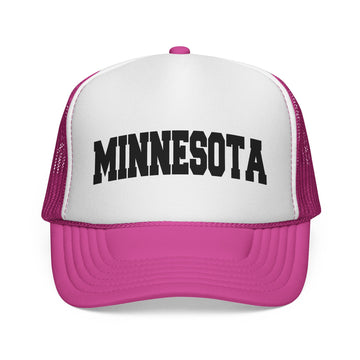 Buy pink Minnesota Retro Collegiate Style Trucker Hat