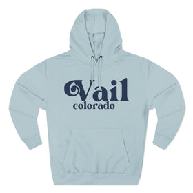 Buy blue-mist Premium Vail, Colorado Hoodie