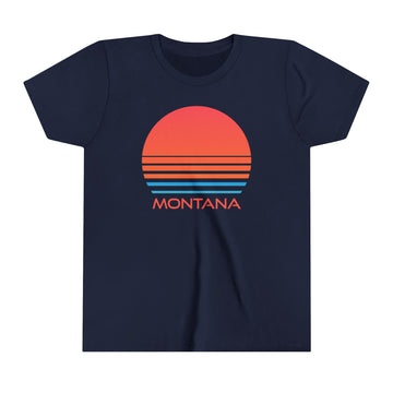 Montana Youth Shirt - Retro 80s Montana Kid's T-Shirt - 0