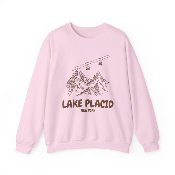Lake Placid, New York Mountain Gondola Sweatshirt, Travel Graphic