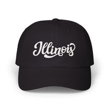 Illinois Dad Hat - Embroidered Illinois Classic Dad Cap - 0