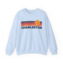 Charleston, South Carolina Sweatshirt Retro Sun Unisex - Charleston Vintage Inspired Warm Pullover Jumper-4