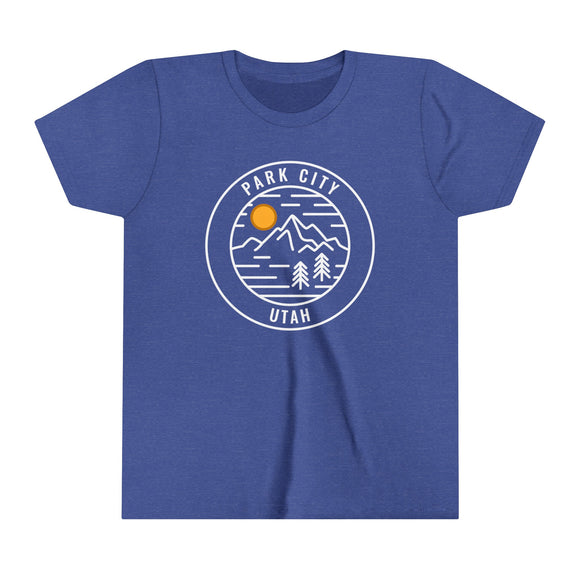 Park City, Utah Youth Shirt - Retro Mountain Park City Kid's T-Shirt