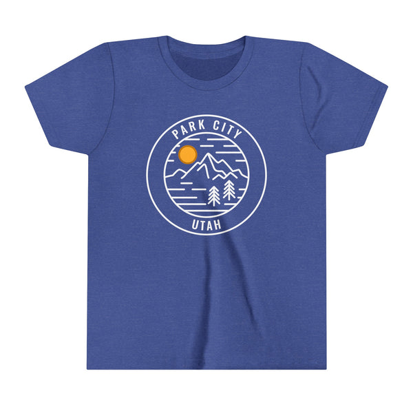 Park City, Utah Youth Shirt - Retro Mountain Park City Kid's T-Shirt