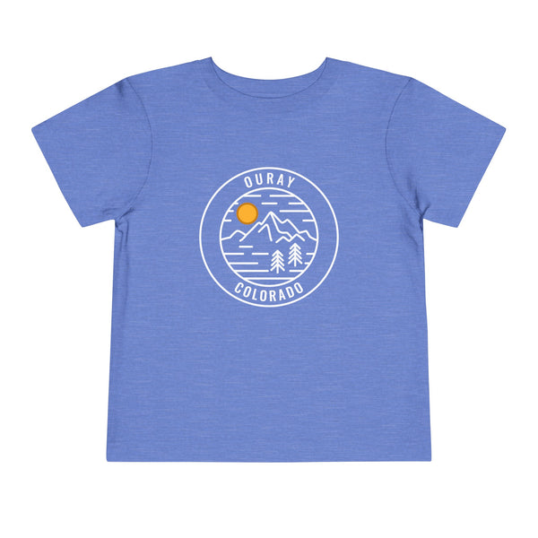 Ouray, Colorado Toddler T-Shirt - Retro Mountain Toddler Ouray Shirt