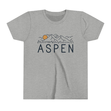 Buy athletic-heather Aspen, Colorado Youth T-Shirt - Kids Aspen Shirt