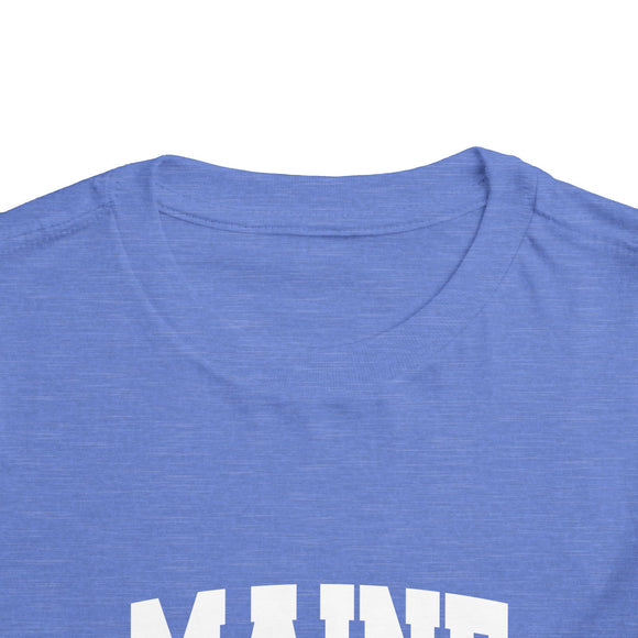 Maine Toddler Graphic Tee - Kids Maine Vacation T-Shirt