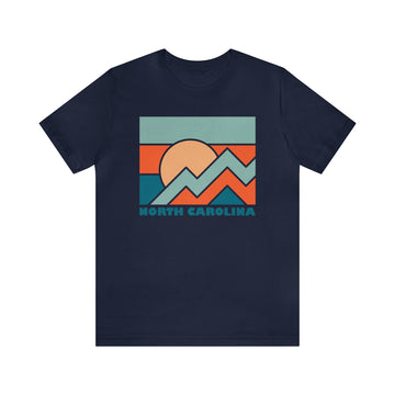 Buy navy North Carolina T-Shirt - Retro Unisex North Carolina Shirt