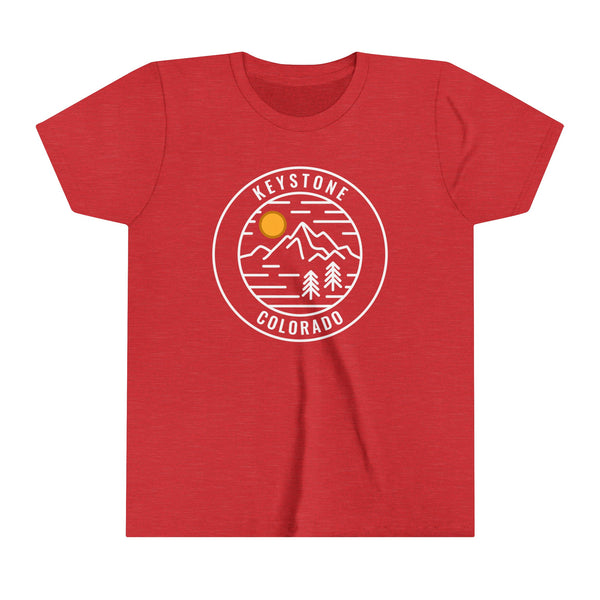 Keystone, Colorado Youth Shirt - Retro Mountain Keystone Kid's T-Shirt