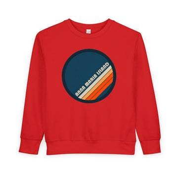 Buy red Anna Maria Island, Florida Toddler Sweatshirt - Retro Anna Maria Island Toddler Crewneck Sweatshirt