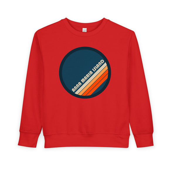 Anna Maria Island, Florida Toddler Sweatshirt - Retro Anna Maria Island Toddler Crewneck Sweatshirt