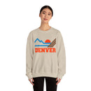 Denver, Colorado Sweatshirt - Mountain Denver Crewneck Sweatshirt-11