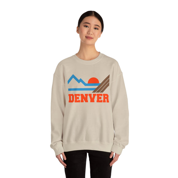 Denver, Colorado Sweatshirt - Mountain Denver Crewneck Sweatshirt