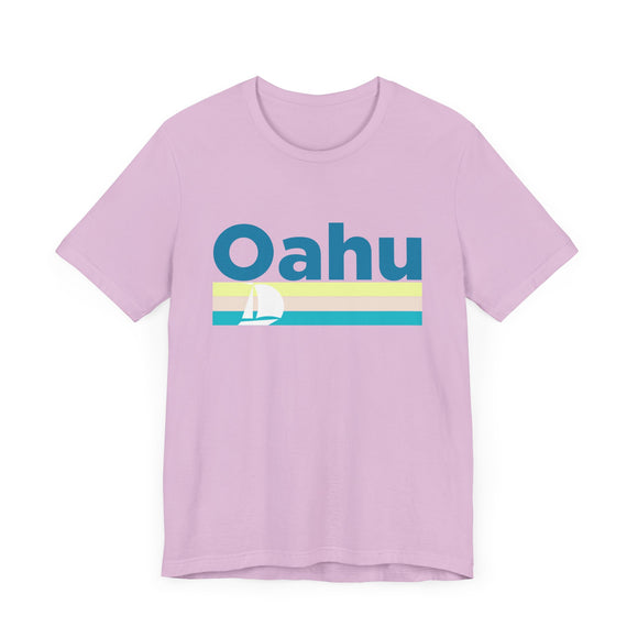 Oahu, Hawaii T Shirt - Sailboat Graphic Tee