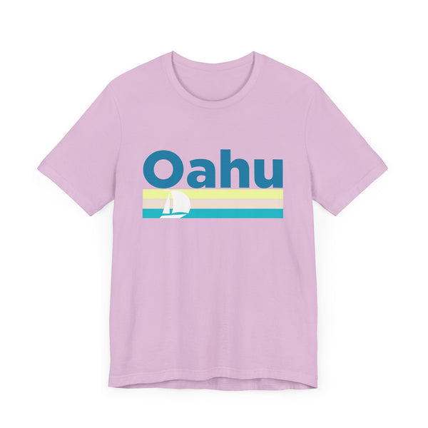 Oahu, Hawaii T Shirt - Sailboat Graphic Tee