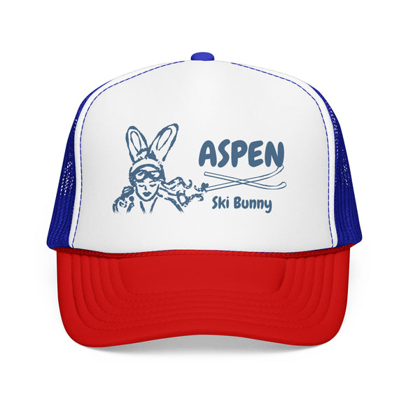 Aspen, Colorado Ski Bunny Trucker Hat