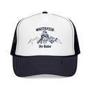 Whitefish, Montana Ski Babe Trucker Hat — Foam Mesh Cap-4