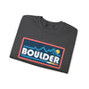 Boulder, Colorado Sweatshirt - Mountain Graphic Crewneck